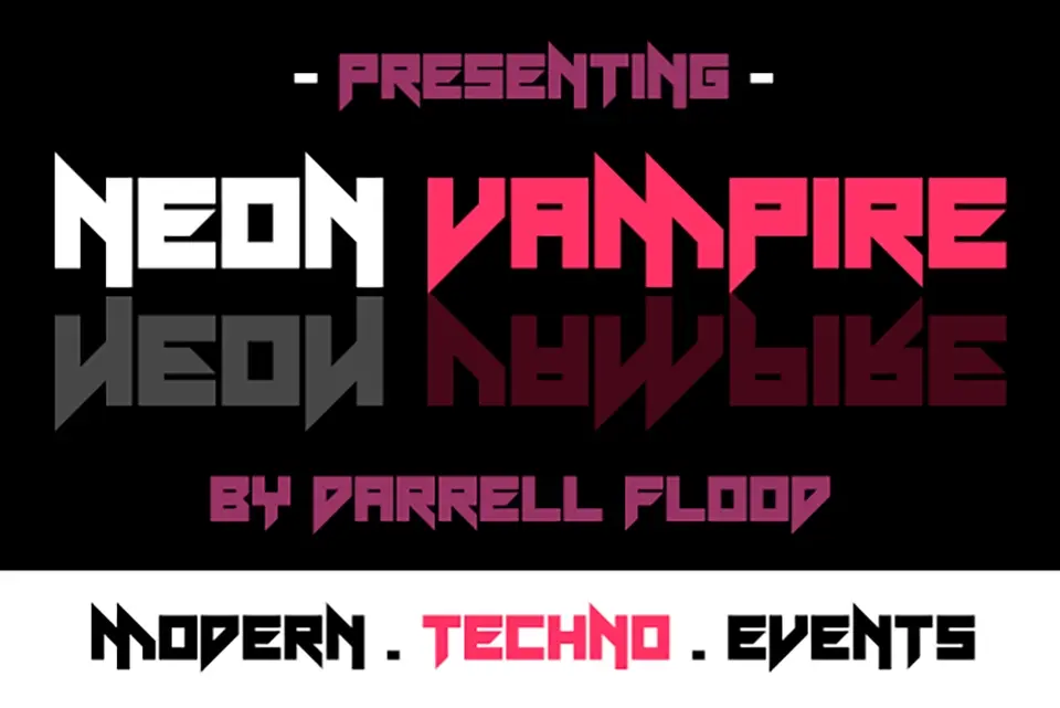 Neon Vampire Font