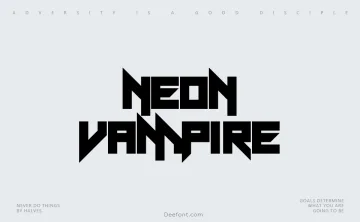 Neon Vampire Font