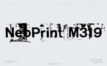 NeoPrint M319 Font