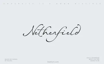 Netherfield Font