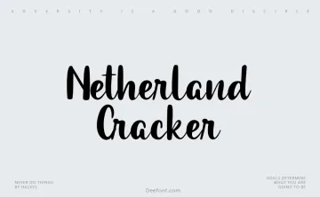 Netherland Cracker Font