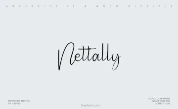 Nettally Font