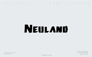 Neuland Font