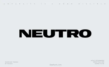 Neutro Font