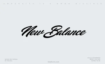 New Balance Font