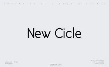 New Cicle Font