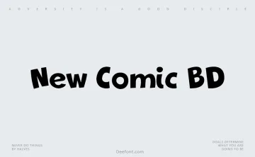New Comic BD Font Font