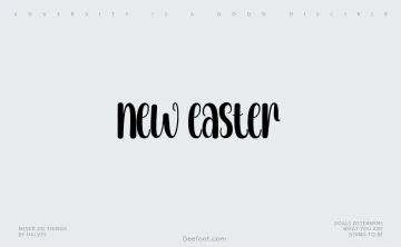 New Easter Font