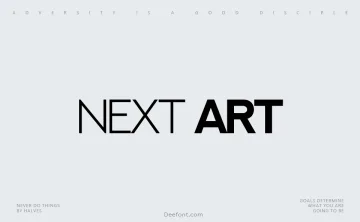 Next Art Font Family