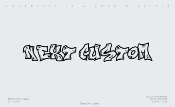 Next Custom Font