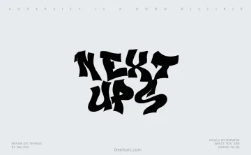 Next Ups Font