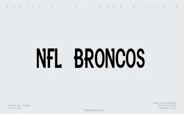 NFL Broncos Font