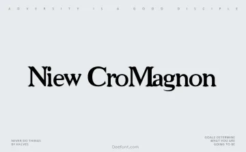 Niew CroMagnon Font