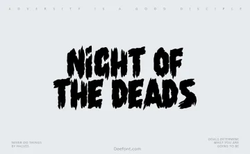 Night of the Deads Font