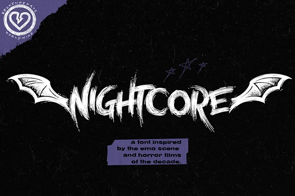 Nightcore Font