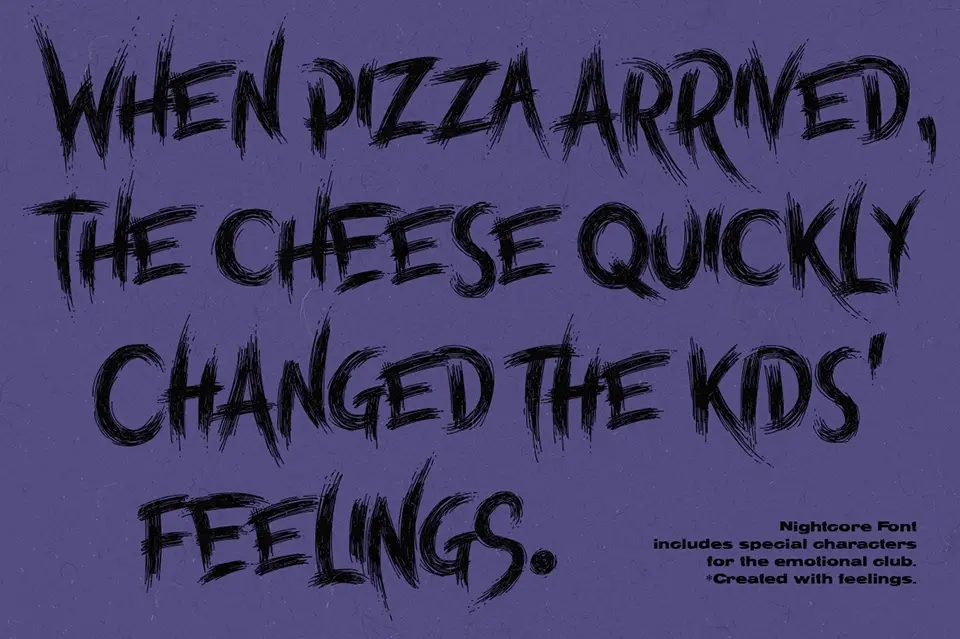 Nightcore Font