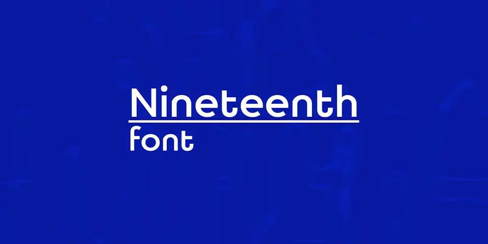 Nineteenth Font
