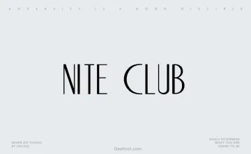 Nite Club Font