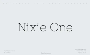Nixie One Font