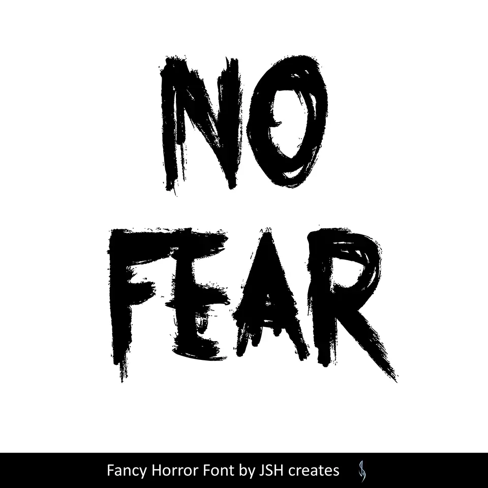 No Fear Font