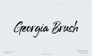 Noctura Georgia Brush Font