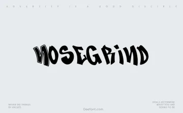 Nosegrind Font