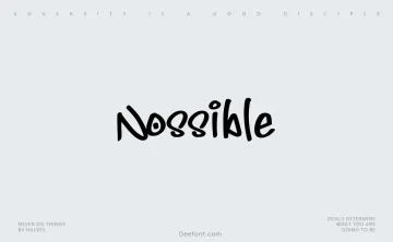 Nossible Font