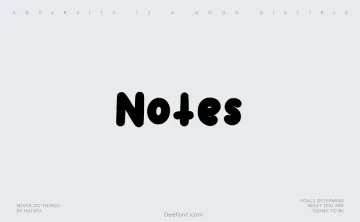 Notes Font