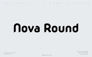 Nova Round Font