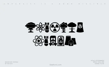 Nuclear Icons Font