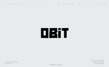 Obit Font