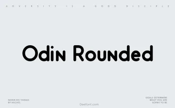 Odin Rounded Font Family