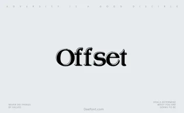 Offset Font