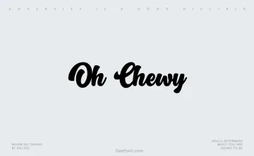 Oh Chewy Font