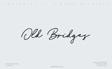 Old Bridges Font