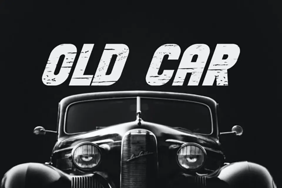 Old Car Font