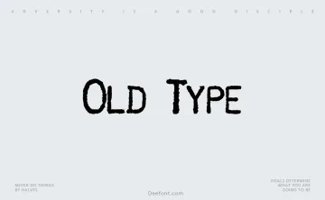 Old Type Font