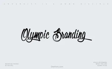 Olympic Branding Font