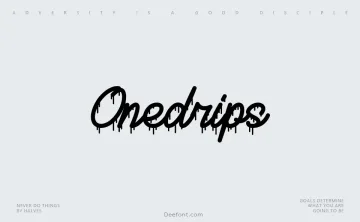 Onedrips Font