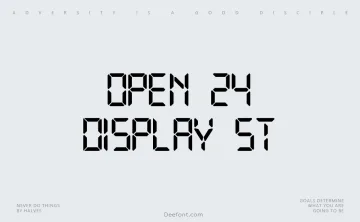 Open 24 Display ST Font