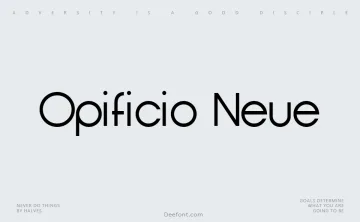 Opificio Neue Font
