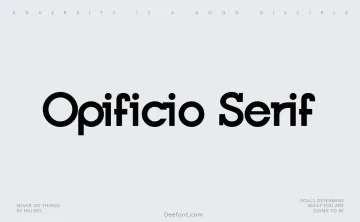 Opificio Serif Font Family