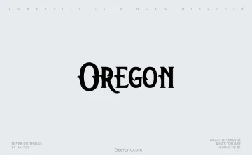 Oregon Font