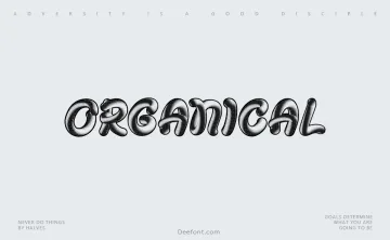 Organical Font