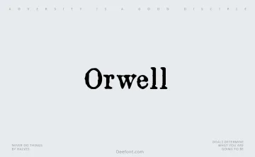 Orwell Font