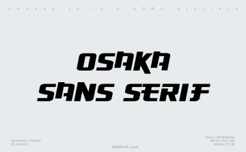 Osaka Sans Serif Font