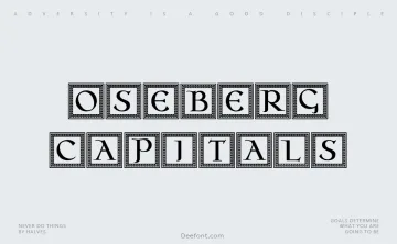 Oseberg Capitals Font