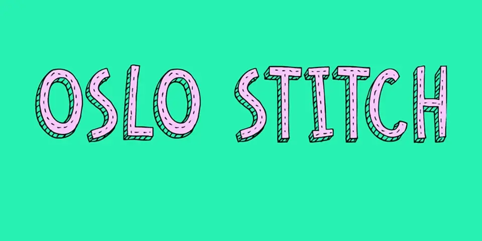 Oslo Stitch Font