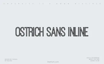 Ostrich Sans Inline Font