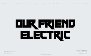 Our Friend Electric Font